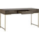 Rebel 59.25 X 23.75 inch Gold / Raw Umber Desk